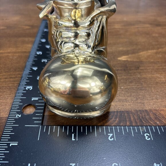 Vintage Brass Cat in Boot Figurine Solid Brass Kitten Sculpture for Cat Lover - Picture 15 of 15